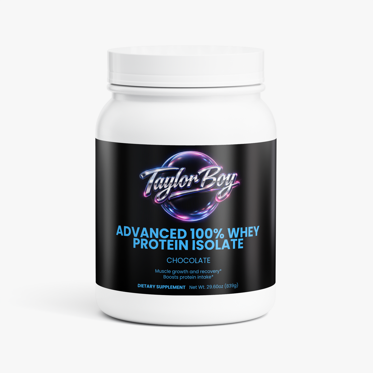 💪🍫Taylor Boy™ Advanced 100% Whey Protein Isolate — Rich Chocolate • 22g Pure Protein • Fast Recovery Fuel