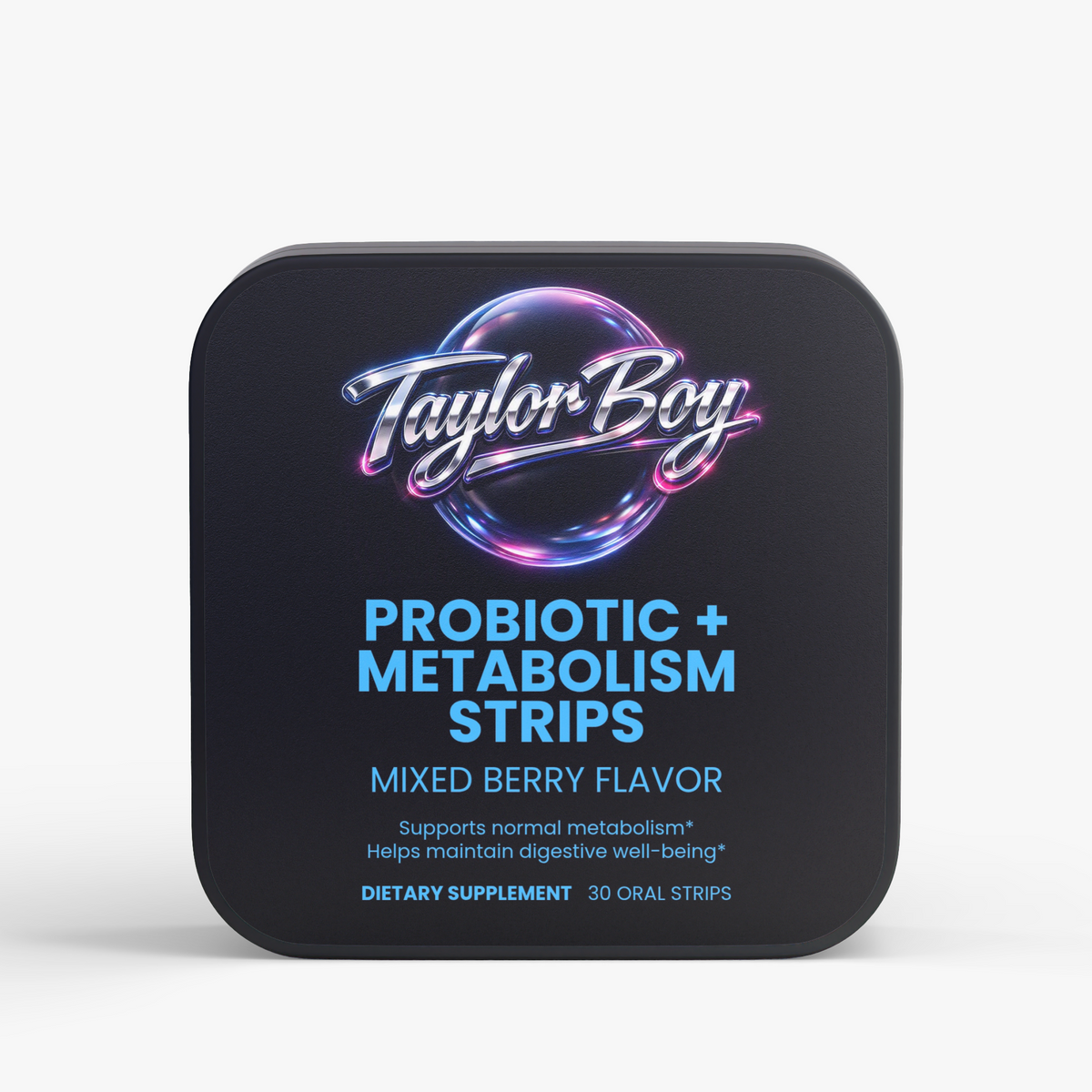 Taylor Boy™ Probiotic + Metabolism Strips — 10 Billion CFU • Gut Balance • On‑The‑Go Wellness