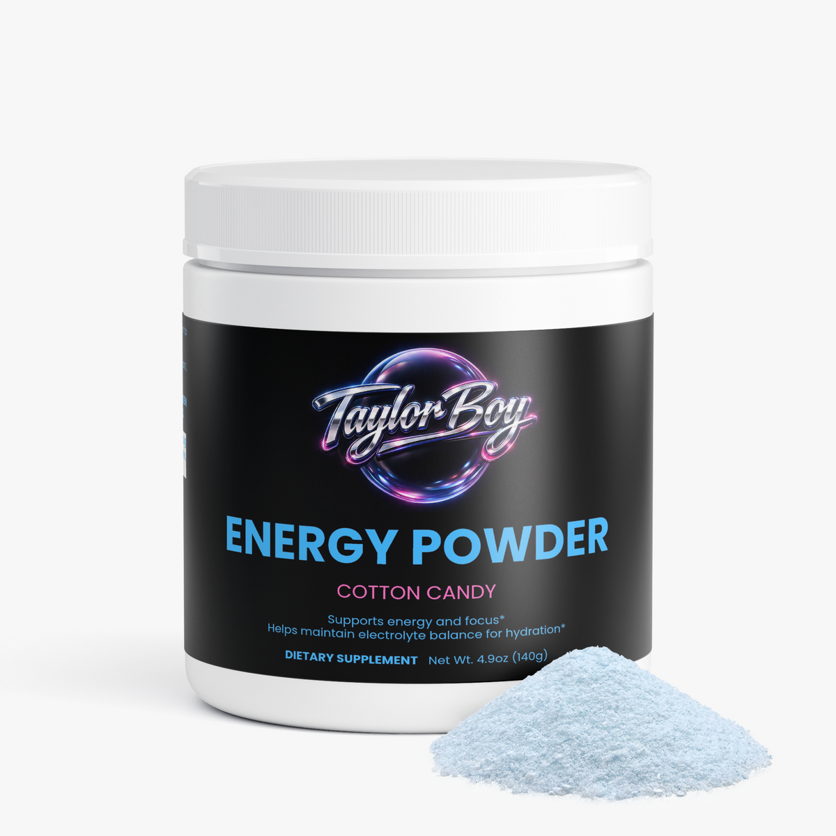 Energy Powder (Cotton Candy) - Taylor Boy's Favorite Flavor - ENERGY BOOSTER