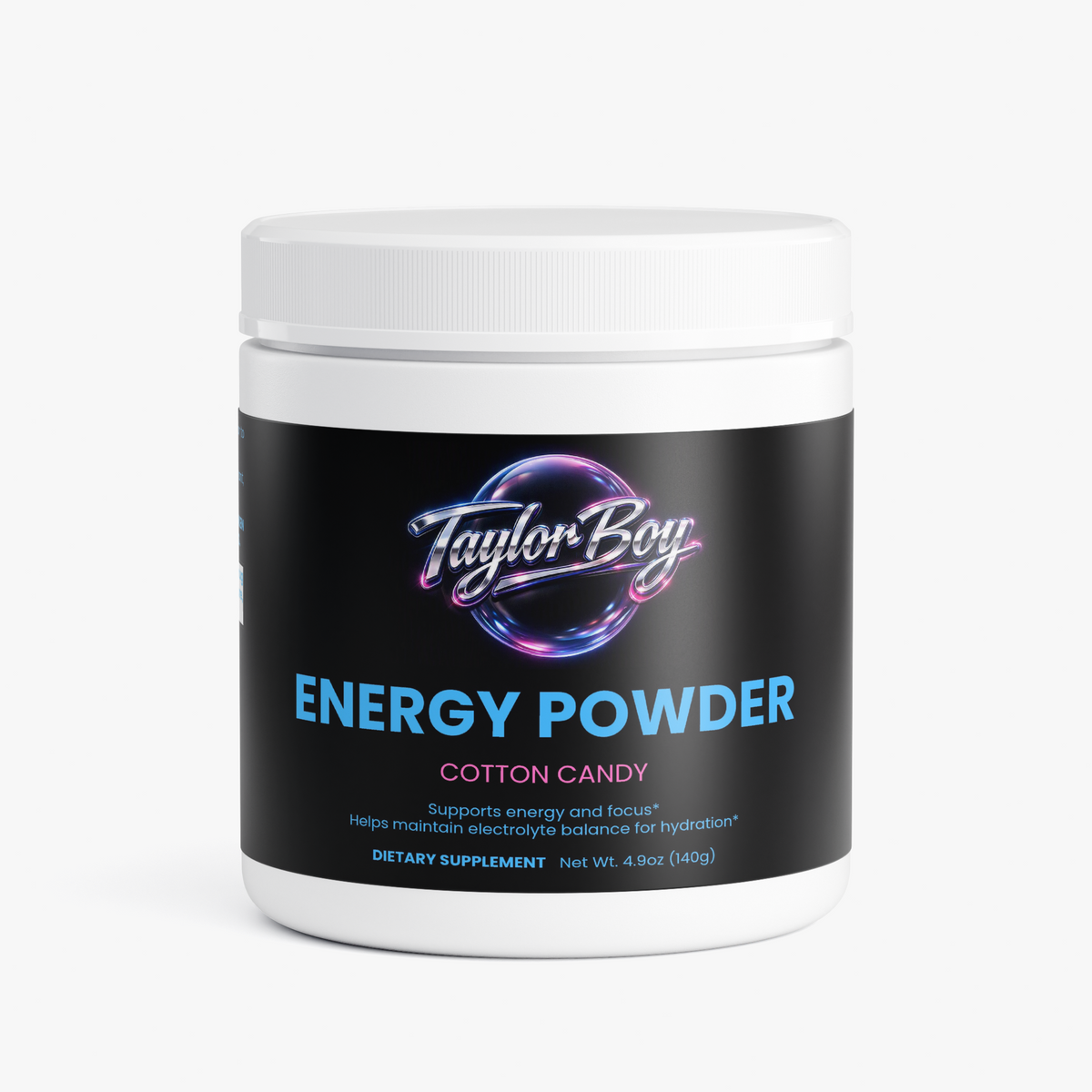 Energy Powder (Cotton Candy) - Taylor Boy's Favorite Flavor - ENERGY BOOSTER