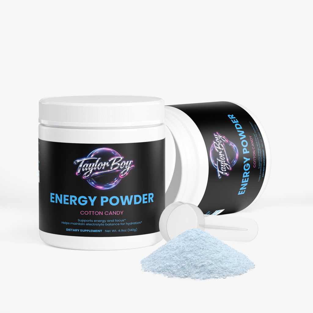 Energy Powder (Cotton Candy) - Taylor Boy's Favorite Flavor - ENERGY BOOSTER