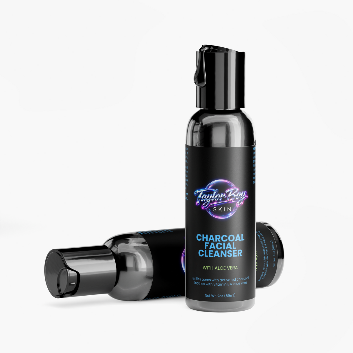 Charcoal Facial Cleanser -  Fresh, Clean, Smooth Face