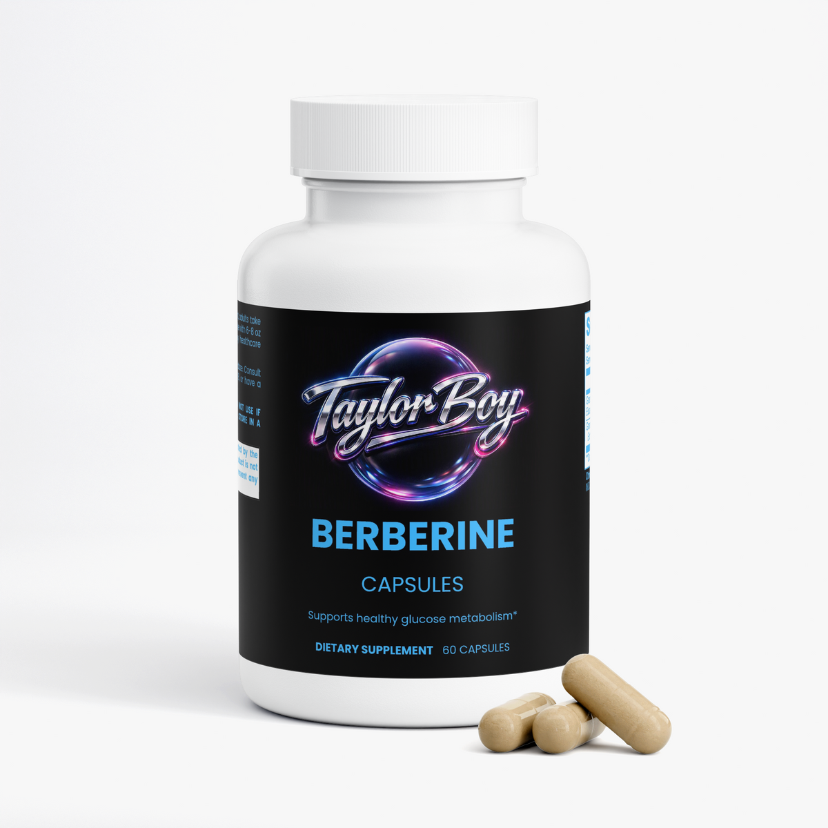 Berberine  -- Helps maintain normal blood sugar levels, promote heart health, and assist with weight management.