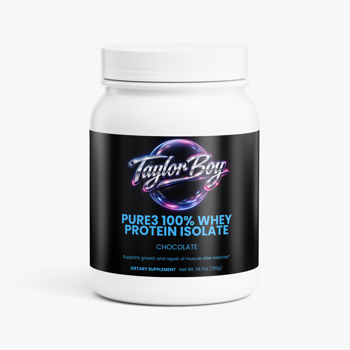 Pure3 100% Whey Protein Isolate (Chocolate) - Great after a work out for Muscle Repair