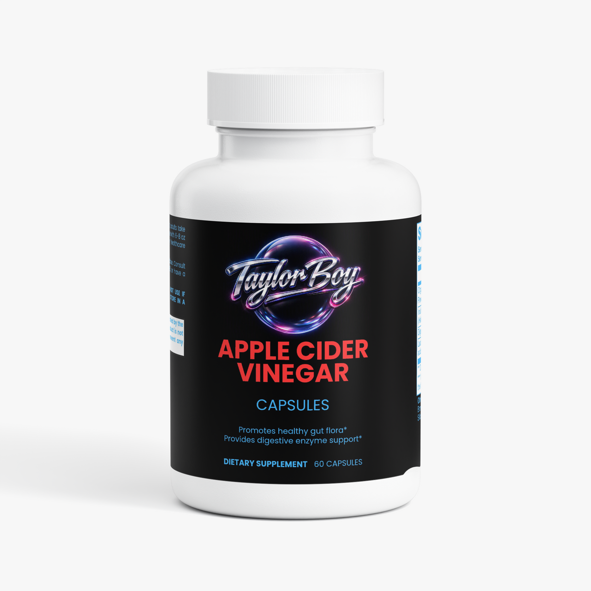 Apple Cider Vinegar Capsules - No harsh taste - just a simple capsule to support weight loss and digestive health