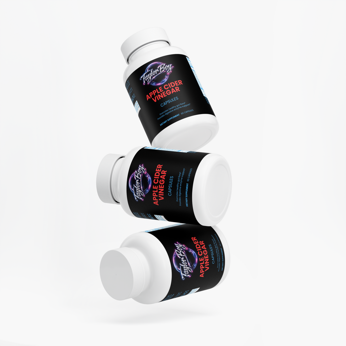 Apple Cider Vinegar Capsules - No harsh taste - just a simple capsule to support weight loss and digestive health