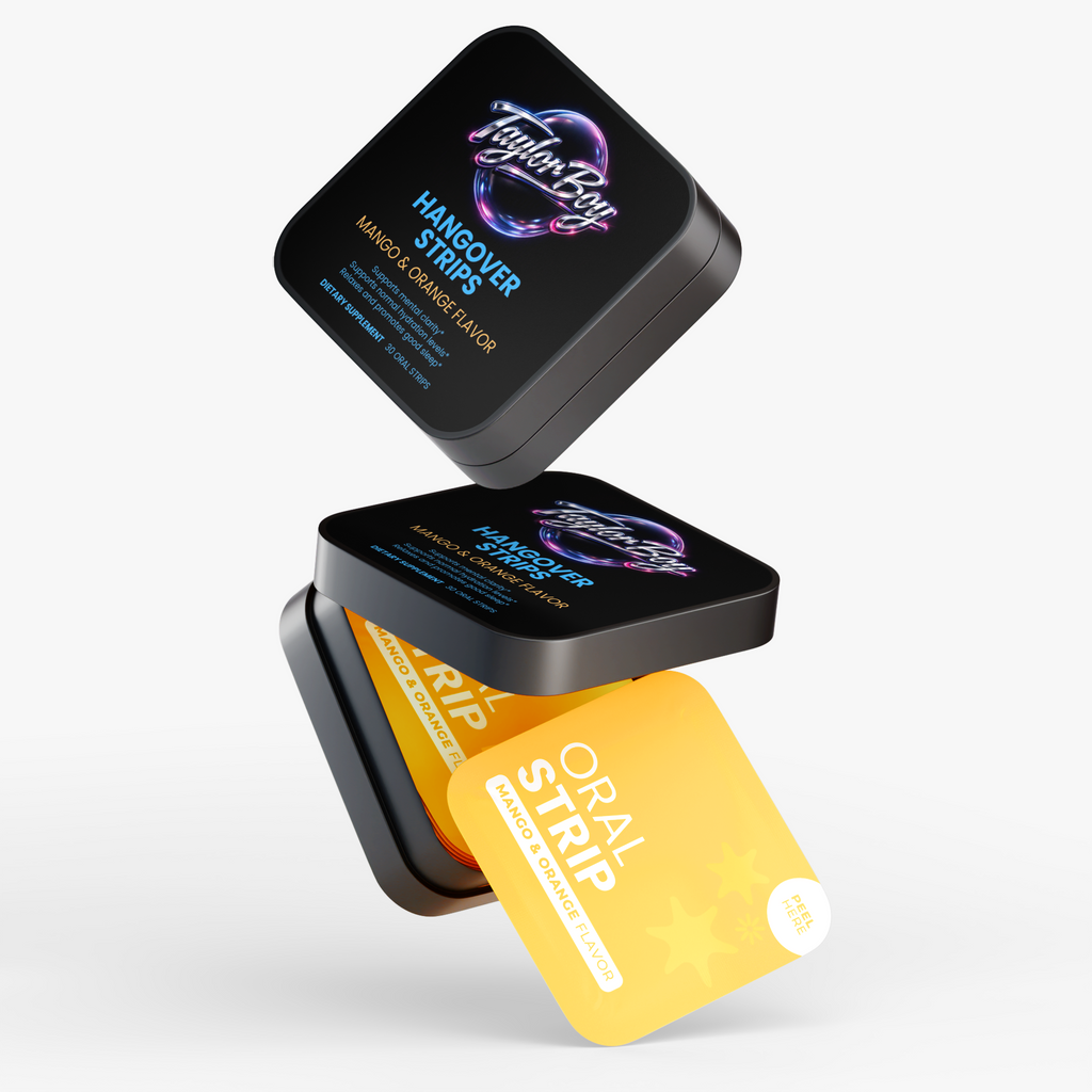 🍊🔥Taylor Boy™ Hangover Strips — Mango‑Orange • Ayurvedic‑Inspired Wellness • Daily Recovery Support