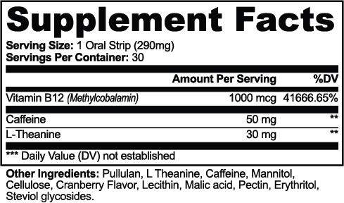 Taylor Boy Energy Strips- Oral Strips - Boost Your Energy -Taylor Boy's Fave