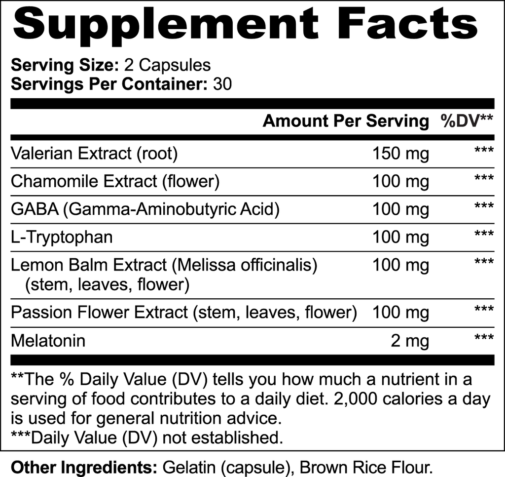 Sleep Formula - All Organic