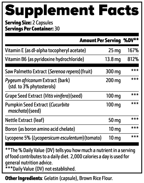 Prostate Support - Lil Capsule promotes your Digestive Health.