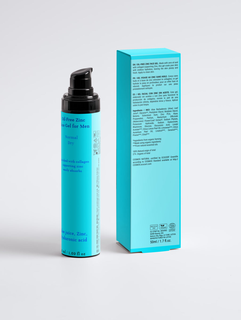 Taylor Boy Men’s Oil‑Free Face Gel — Fast‑Absorbing Zinc Moisturizer for Fresh, Youthful Skin