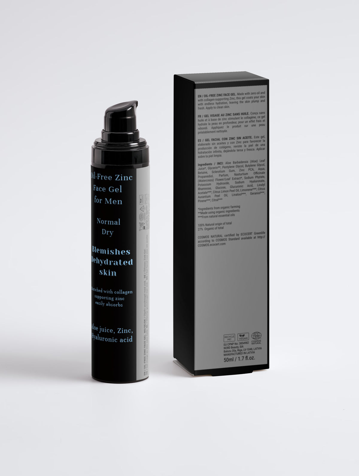 Taylor Boy Men’s Oil‑Free Face Gel — Fast‑Absorbing Zinc Moisturizer for Fresh, Youthful Skin