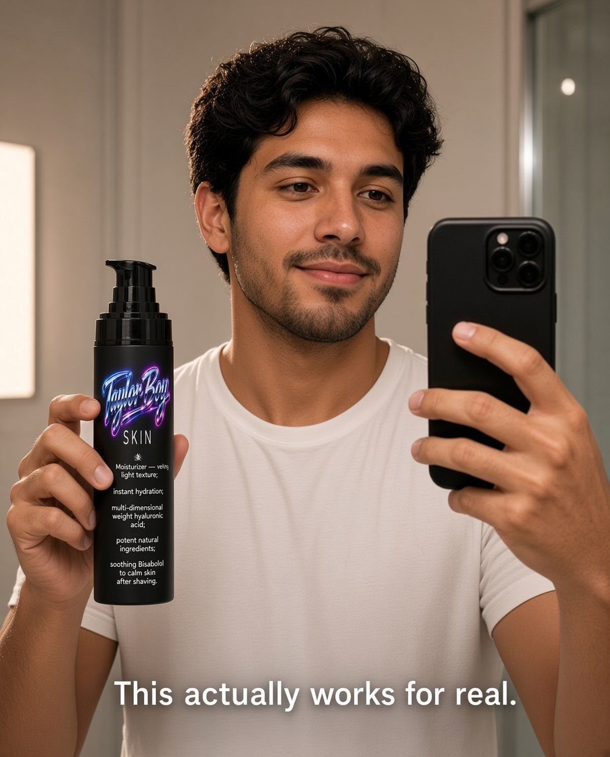 Taylor Boy Hyaluronic Acid Face Cream for Men - Moisturizing Cream for Men