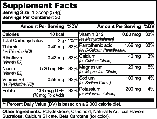 Hydration Powder (Lemonade) - Hydrate with Energy Boost