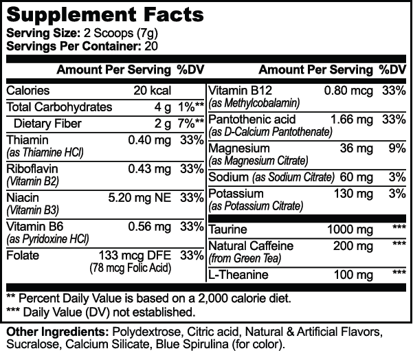 Energy Powder (Cotton Candy) - Taylor Boy's Favorite Flavor - ENERGY BOOSTER