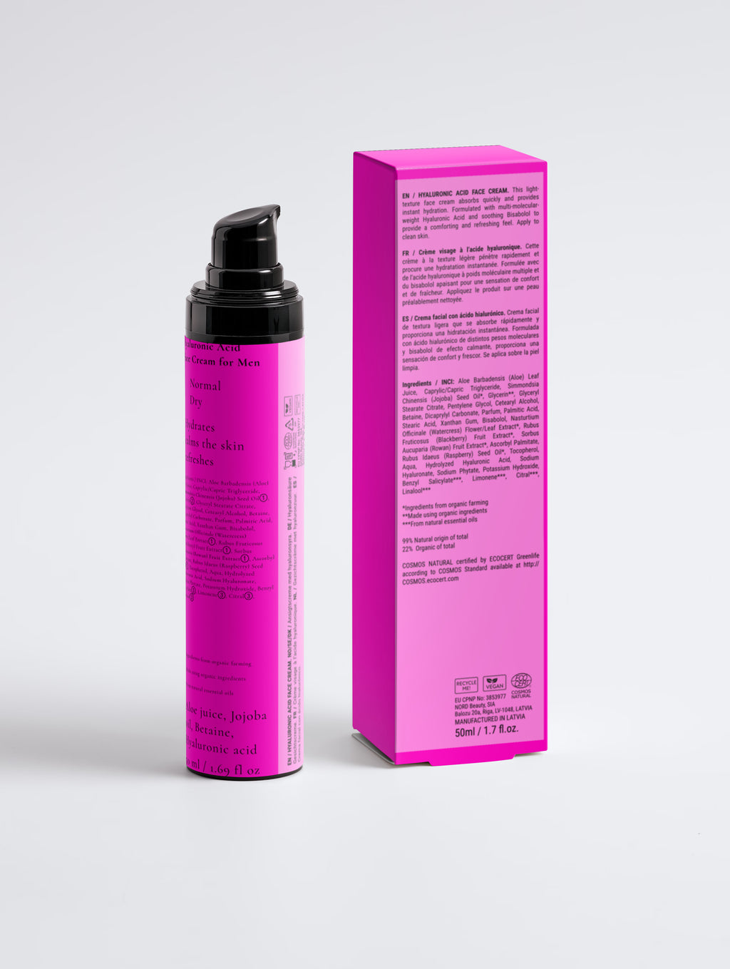 Taylor Boy Hyaluronic Acid Face Cream for Men - Moisturizing Cream for Men
