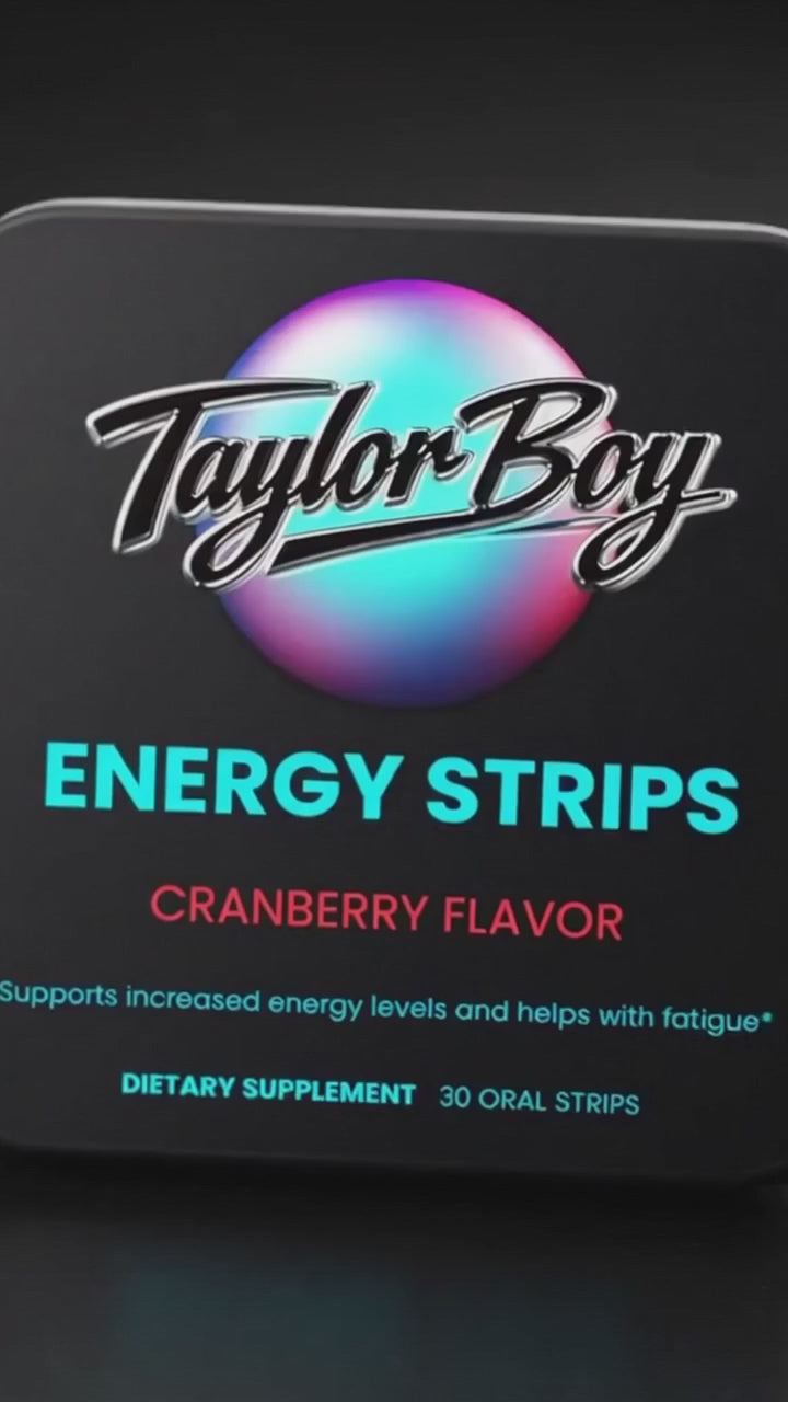 Taylor Boy Energy Strips- Oral Strips - Boost Your Energy -Taylor Boy's Fave