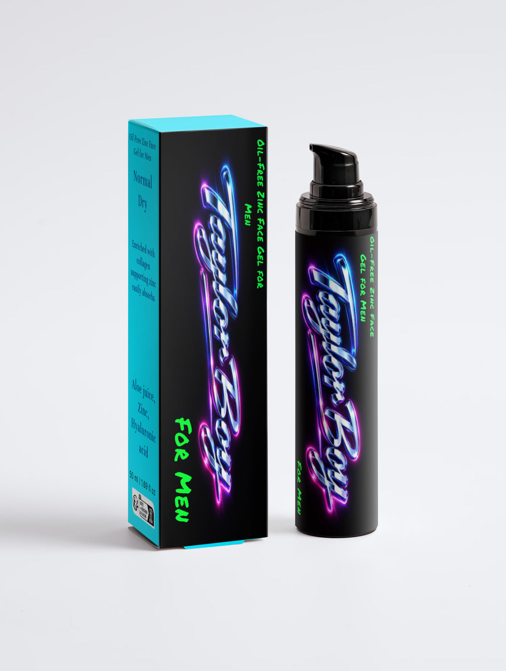 Taylor Boy Men’s Oil‑Free Face Gel — Fast‑Absorbing Zinc Moisturizer for Fresh, Youthful Skin